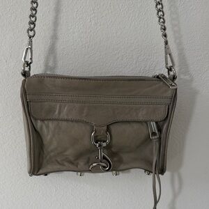 Rebecca Minkoff Taupe Leather Crossbody Bag